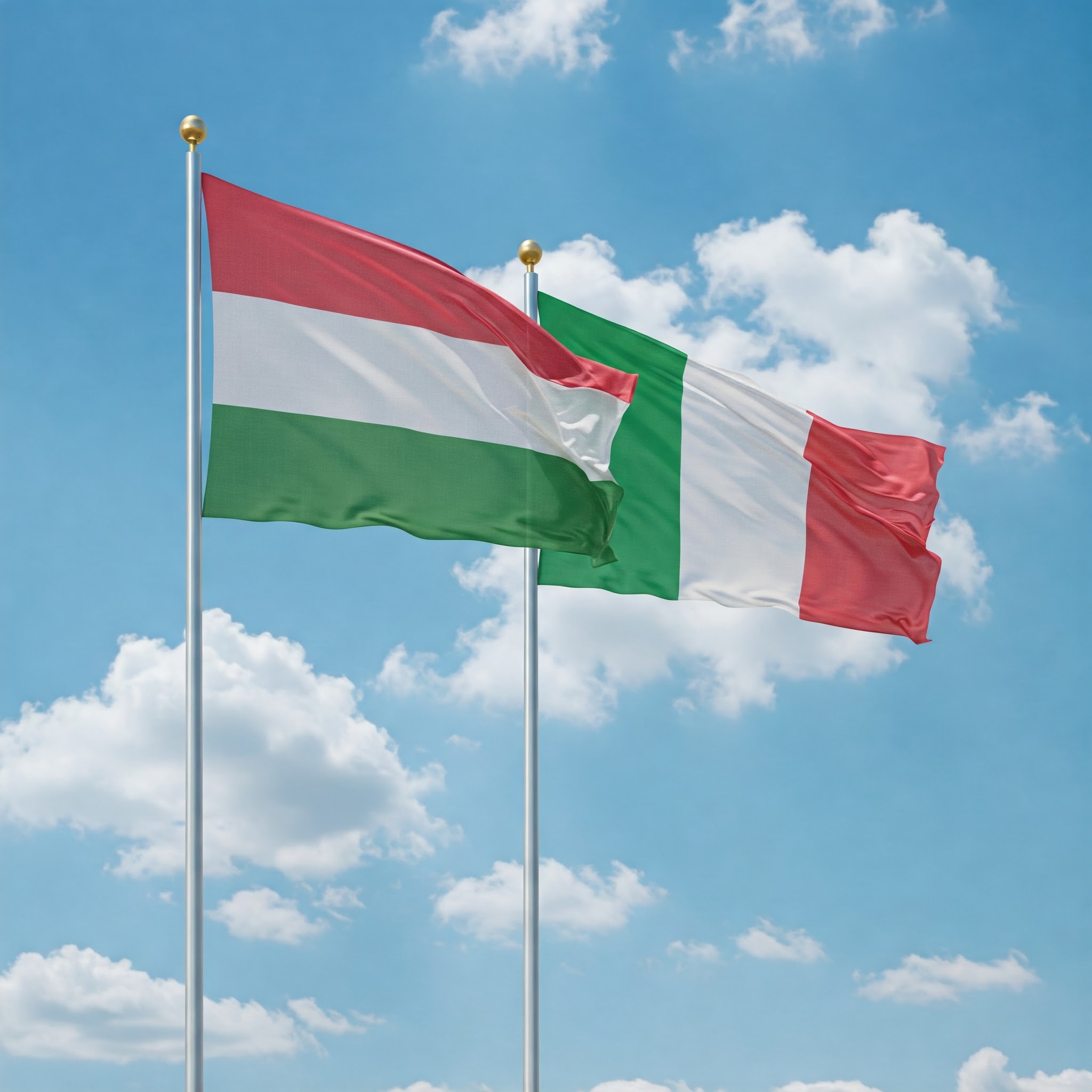 Bandiere Italia Ungheria